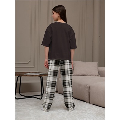 Детский костюм для девочки Мишель-1 КД-390 / коричневый