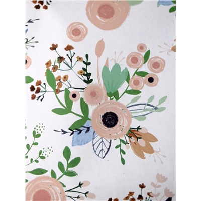 Упаковочная бумага «Flora», white (50*70 см)