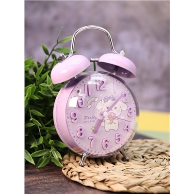 Часы-будильник «Clear wake-up with animals», purple (17,5х11,5 см)