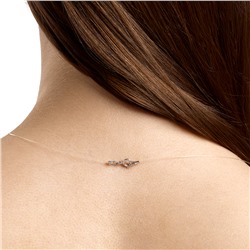 Колье (леска) родированное серебро 925*