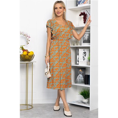 Платье Айлана (оранжевое) П13933-35М
