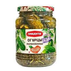 Огурцы маринованные Пиканта 680 г 1/6