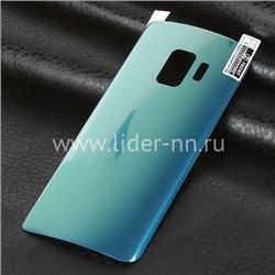 Гибкое стекло для  Samsung Galaxy S9  на заднюю панель (без упаковки) синее
