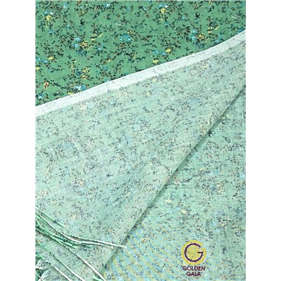 Палантин из хлопка и бамбука премиум Арт 2459/7 фон цвета светлый авокадо