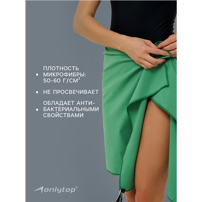 Полотенце из микрофибры ONLYTOP, 50х120 см, цвет зелёный