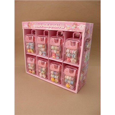 Канцелярский набор DIY в шкатулке "Suitcase", pink, шоу-бокс 16 шт.