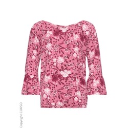 Langarmshirt Trompetenärmel