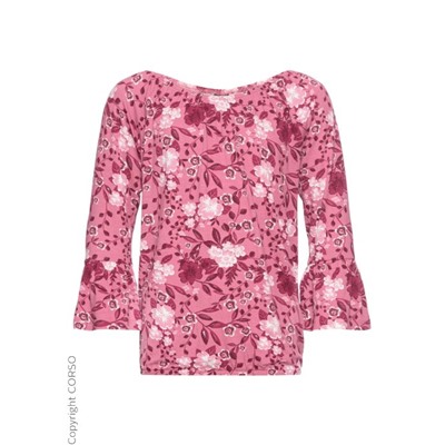 Langarmshirt Trompetenärmel