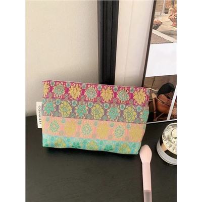Capacious cosmetic bag, handheld storage bag, small clutch bag, travel bag, liner