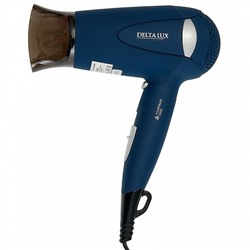Фен 1400 Вт DELTA LUX DL-0936 синий