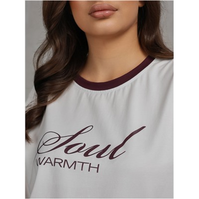 Футболка "Душа" Экрю женская