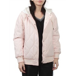 H24-90 PINK Куртка бомбер демисезонная женская (100 гр. синтепон)