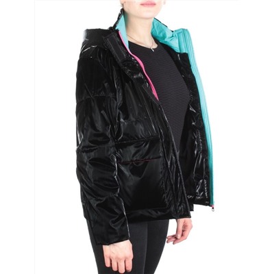 D003 BLACK Куртка демисезонная женская (100 гр. синтепон)