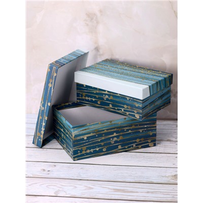 Набор подарочных коробок 3 в 1 «Golden lines», 18*12*7-21*14*8.5-23*16*9.5