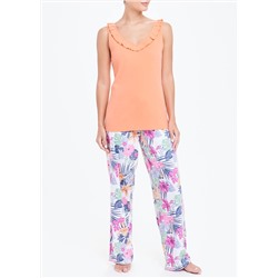 Frill Vest Floral Pyjamas