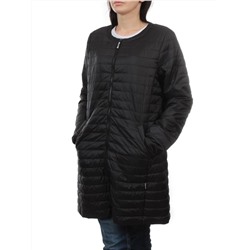 K-528 BLACK Куртка демисезонная стеганая женская (70 гр. холлофайбер)