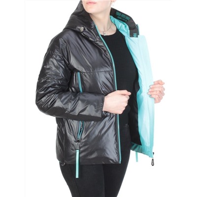 8278 BLACK Куртка демисезонная женская BAOFANI (100 гр. синтепон)