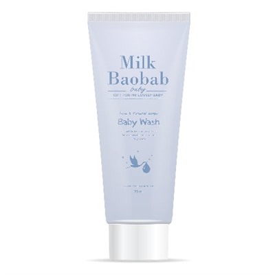 Гель для душа детский Baby Wash (All in one) Travel Edition, MilkBaobab, 70 мл