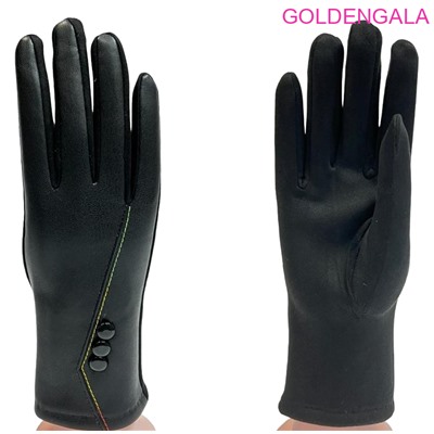 Перчатки комбинированные женские теплые с сенсором Арт 2023/16/23