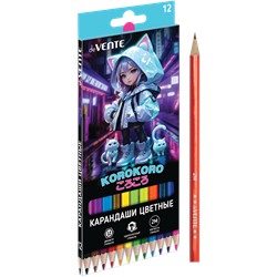 Карандаши 12цв 2М "deVENTE. Korokoro" 2,8мм шестигранные 5022534/12/Китай