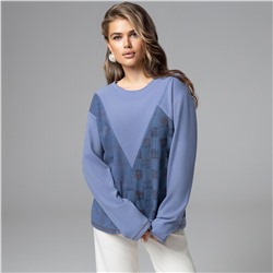 Лонгслив уютный, Стиль вне закона (голубой)