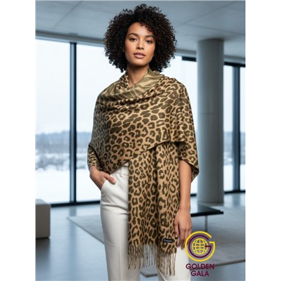 Палантин теплый кашемировый с двусторонним принтом Арт 2322/2