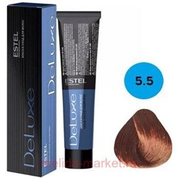 ESTEL DE LUXE 5/5 Краска-уход светлый шатен красный