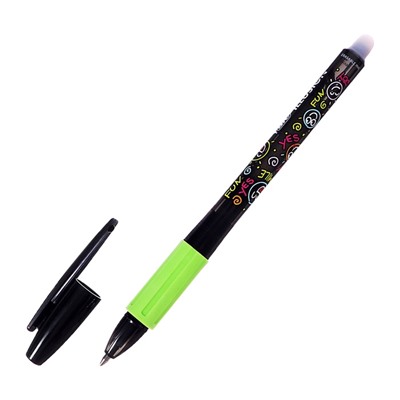 Ручка гелевая стираемая BIC Gelocity Illusion, узел 0.7 мм, чернила чёрные, цена за 1 шт.