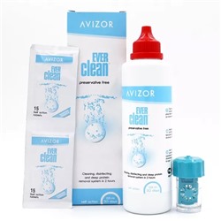 AVIZOR Ever Clean раствор для линз, 225 мл + 30 таблеток +контейнер