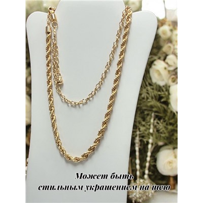 Пояс женский цепочка  универсальный цвет золото модель 5