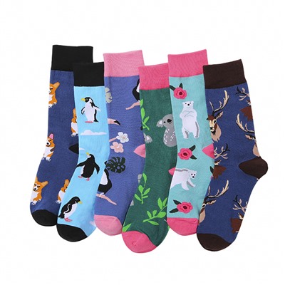 Tide, demi-season cute knee socks, mid-length, European style, wholesale