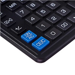 Калькулятор настольный Eleven SDC888TII, 12-разрядный, 159×205×27 мм, двойное питание, чёрный