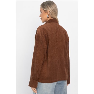 Жакет вельветовый Реджина (коричневый) Б14563-9М