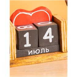 Вечный календарь настольный «Кошки», 6.5×28×15 см, дерево
