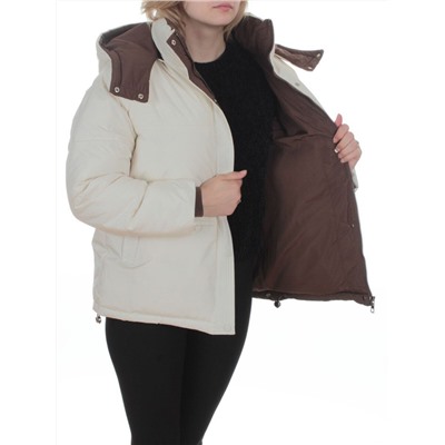 S24-292 MILK Куртка зимняя женская (150 гр. холлофайбер)