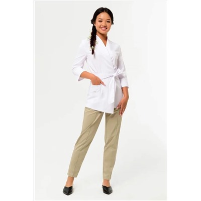 Блуза медицинская женская 3-88-04-3 / ADVA Белая (0F)