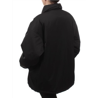 H24-216 BLACK Куртка демисезонная женская (100 гр. синтепон)