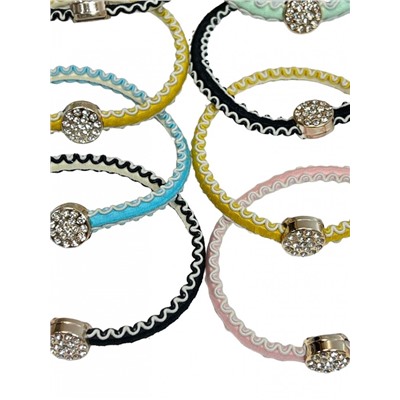 Резинка для волос эластичная (жгут волна с украшением) Арт 66 тип 5