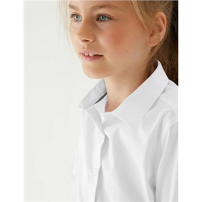 2pk Girls' Skinny Fit School Shirts (2-18 Yrs)