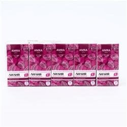 Платочки бумажные Arma, двухслойные, белые, с ароматом лилии, 10 шт