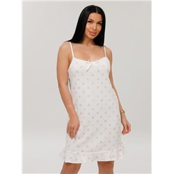 Женская сорочка Сор-114(Трн риб) / Молочный (сердечки)