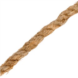 Веревка льнопеньковая, D 10 мм, L 10 м, крученая Сибртех