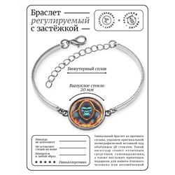 BSI-0090 Браслет металлический Огненная горилла