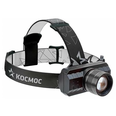 Фонарь налоб.КОСМОС H3WZoo аккум 3W