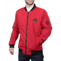 EM25056-2 RED Куртка-бомбер мужская демисезонная (100 гр. синтепон)