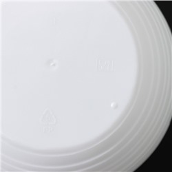 Горшок для цветов с поддоном СибПолимер «Дуэт», 500 мл, пластиковый, белый