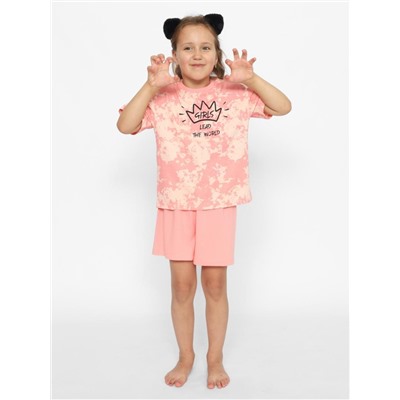 Пижама для девочки Cherubino CWJG 50154-47 Персиковый Baby Boom
