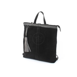 Рюкзак жен иск/кожа+нат/замша BТ-S 0686,  1отд+карм/перег,  черный SALE 258520