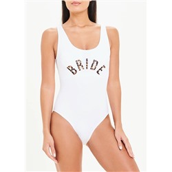 Bride Slogan Swimsuit