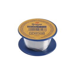 Припой ТУНДРА, ПОС 63, на катушке, 1 мм, 25 г